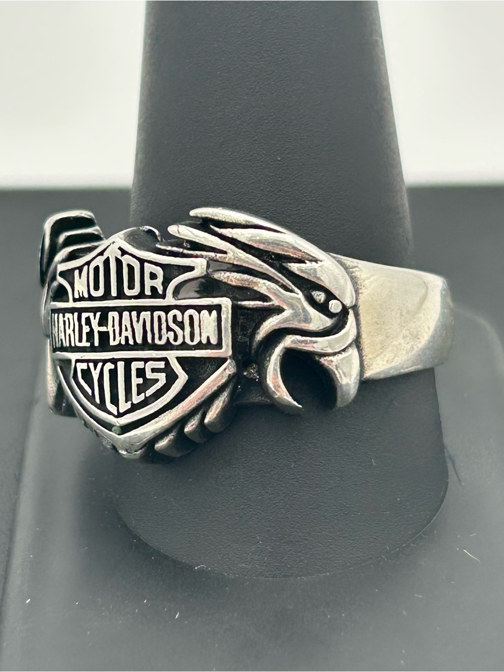 Sterling Silver Harley-Davidson Men’s Ring - Picture 7 of 13